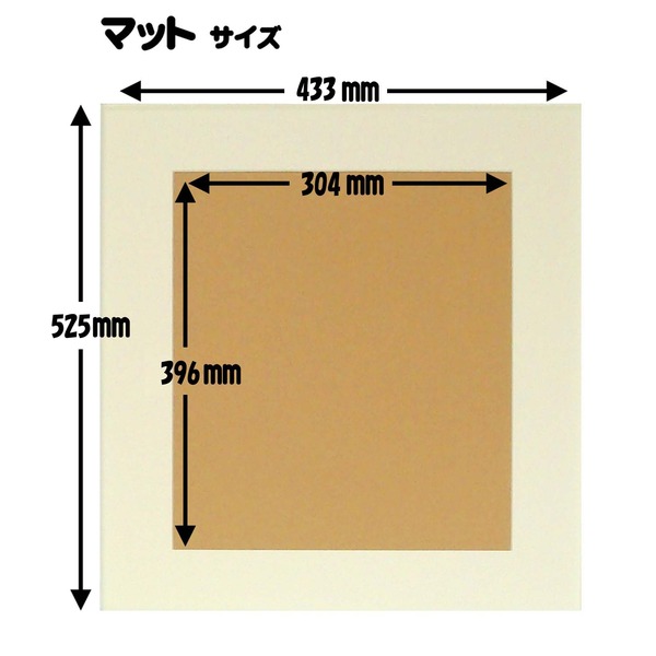 水彩額縁/フレーム【F6号/ブラウン】壁掛けひも/アクリル/マット付き化粧箱入り8125
