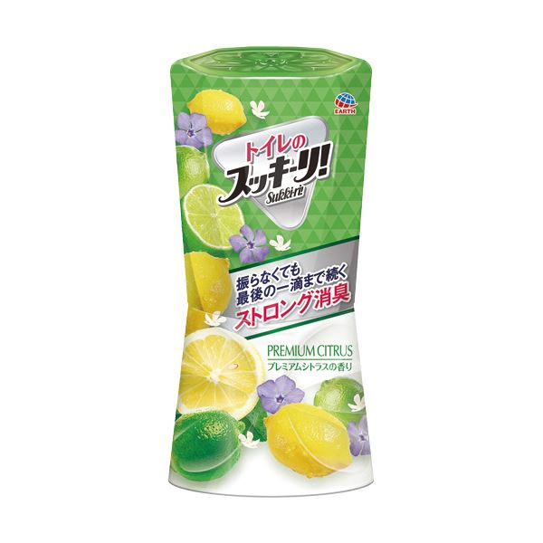 (まとめ)アース製薬 トイレのスッキーリ!プレミアムシトラス 400ml 1個