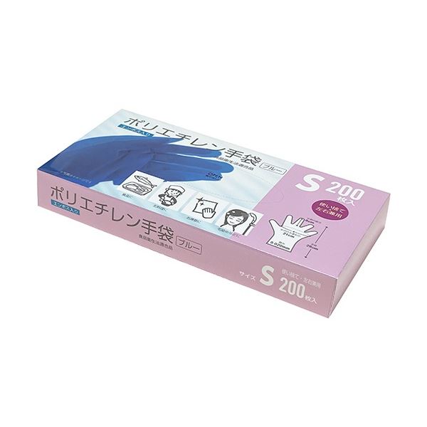 まとめ クラフトマン ポリエチレン手袋 S ブルー Pghk 04 1パック 0枚 最大94 オフ