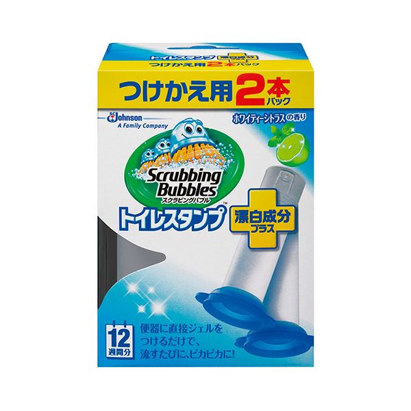 2021超人気 まとめ ジョンソン スクラビングバブル トイレスタンプクリーナー 漂白成分プラス ホワイティーシトラスの香り つけかえ用 38g 本  1パック 2本 fucoa.cl