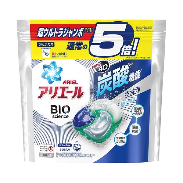 まとめ P G アリエール ジェルボール4D バイオサイエンス つめかえ 超ウルトラジャンボサイズ 1パック 60個 売れ筋ランキングも