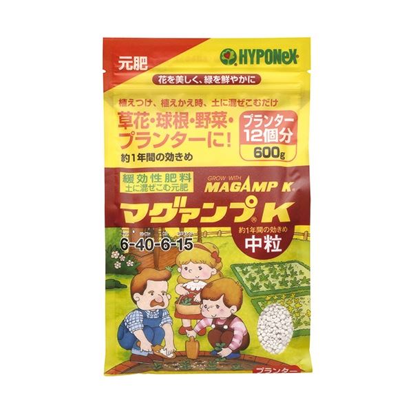 11385円 大きな取引 まとめ ハイポネックスジャパン マグァンプK 中粒 600g 1袋