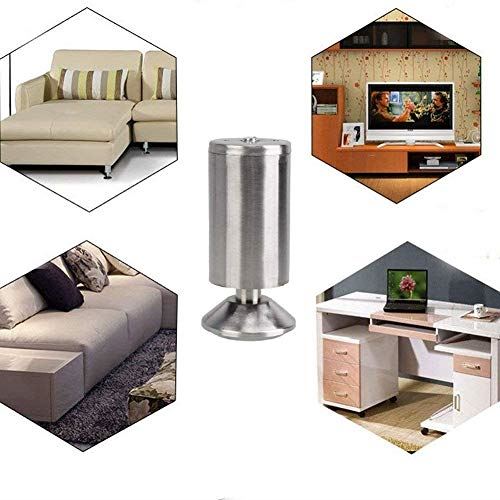 Luckybee 4個入り キャビネット脚 ステンレス製家具の足 調整可能な台座の足 脚ピタキャップ 調整脚 50 150mm Giosenglish Com