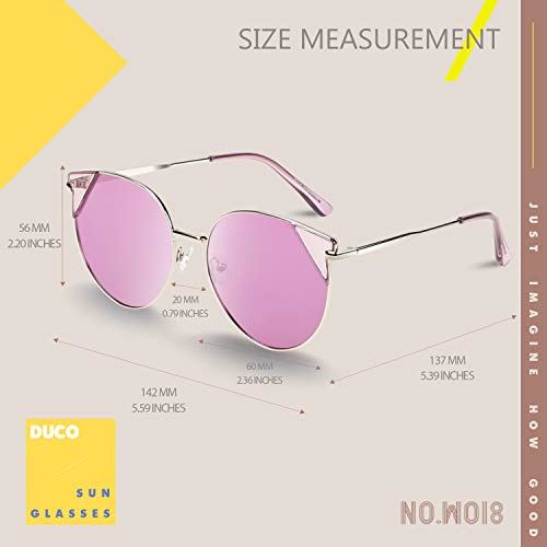 全国組立設置無料 Duco 最新 サングラス レディース Uvカット Uv400 偏光 レンズ レトロ丸型 Sunglasses Women 紫外線カット W018 パープルw 最高の Kastor Rs