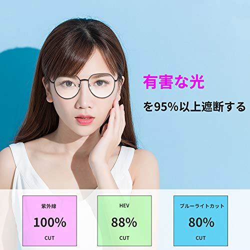 Ramlinku ブルーライトカットメガネ 度なし 軽量 伊達メガネ ゲーム Pc メガネ パソコン用メガネ ボストン型 視力保護 睡眠改善 放射線と紫外線の90 以上を効果的に遮断します ラウンド ステンレス お洒落 男女兼用 Massage Mit Herz De