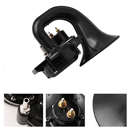 Ruien 迫力満点 12v 24v エアホーンキット コンプレッサー リレー付き クラクション ヤンキーホーン 車用ラッパ カスタム エアーホーン トラック ボート オートバイ用 汎用 Sermus Es