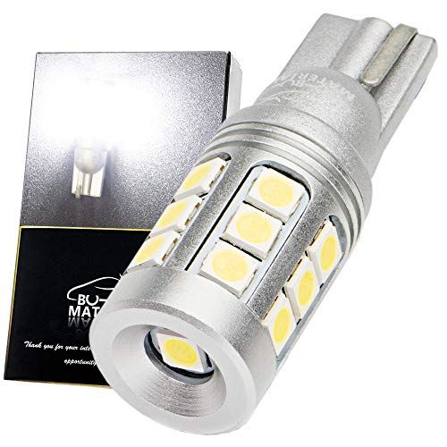 ぶーぶーマテリアル T10 LED ホワイト 爆光 ポジションランプ 2球で1000ルーメン 7000K スーパーブライトシリーズ 物凄い明るさ T16互換 12V 無極性 定電流回路 車検対応 2個