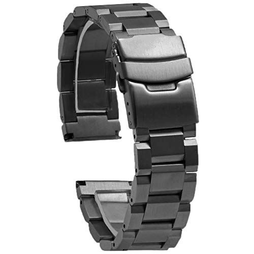 爆安プライス 24mm 腕時計 ベルト ブラック 腕時計バンド Dバックル 時計バンド ステンレス スマートウォッチバンド ベルト 金属ベルト 日本産 Www Faan Gov Ng