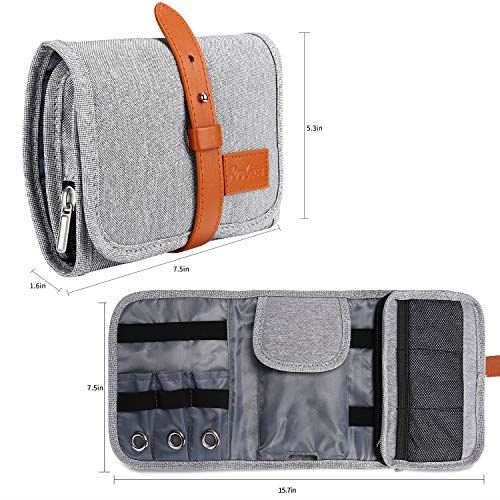 Procase Pc周辺小物 収納ポーチ トラベルポーチ 旅行収納ケース 整理バック 折りたたみ式ケース アクセサリー収納 小物入れ 便利グッズ ロールアップ 軽量 汎用 Usbメモリー イヤホン ケーブル 配線 充電器 Hdd収納 ライトグレー Lojascarrossel Com Br