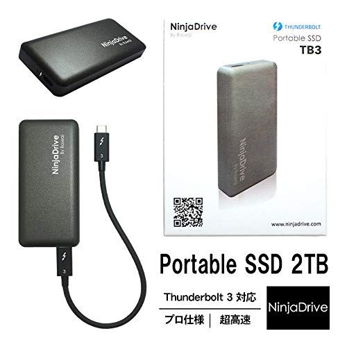 最大読込速度 Thunderbolt3 Ninjadrive 外付け 2800mb S 外付けssd 最大書込速度 対応 Os 3 ポータブル 2300mb S アルミ ボディ 外付け Ssd サンダーボルト 3 ケーブル 付 Mac Os Sierra Windows 10 64bit Thunderbolt 3 サンダーボルト3 対応