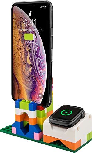 【SwitchEasy】 Apple Watch 相応う 申し受ける 照明ランプ 差しつかえる 式 申し受けるドック DIY おもしろ 申し受ける照明ランプ 2インチ1 照明ランプ 精神的な統合 能力のある [ AppleWatch SE \u0026 Series6 Series5 Series4 40粍 / 44粍 \u0026 Series3 Series2 series1 38粍 / 42粍 アップルウォッチ 相応う ] BLOCKS 白いこと スマートフォン・タブレット-スマートウォッチ本体