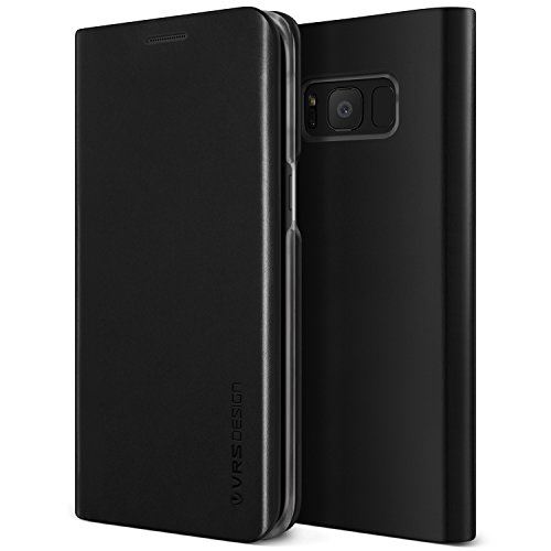 【VRS】 Galaxy S8 Plus 対応 ケース 手帳型 本革 Native S ハンドメイド レザー マグネットなし 薄型 スリム 手帳 カバー [ ギャラクシーS8プラス 専用 ] ブラック｜T.M.Bストア 13,478円