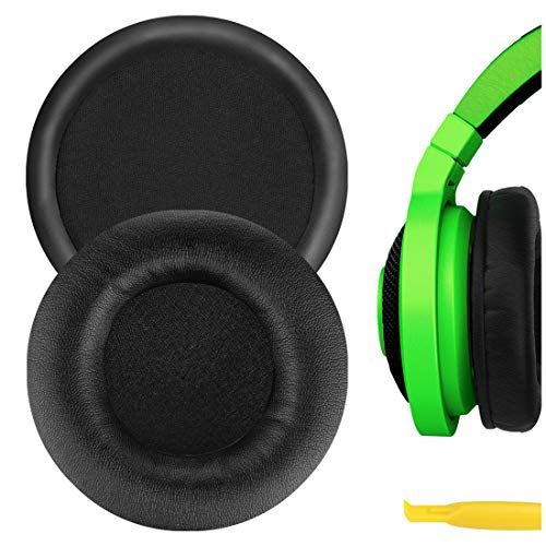 Geerkria イヤーパッド Razer Kraken 等対応交換用 ヘッドホンパッド イヤークッション Kraken (PU leather)