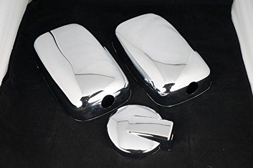 【いすゞ エルフ】メッキミラーカバー 3点セット 140φ