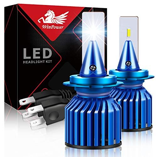 あす楽対応 ライト ランプ Ledバルブ ヘッドライト Led H7 車用 Winpower 21w 2個セット 冷却ファン付き 五面発光cspチップ搭載 一体型lledランプ 小型 6500k