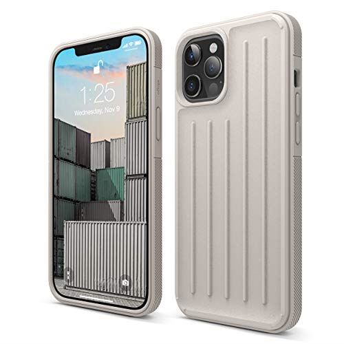 【elago】 iPhone12Pro Max 相応う 容れもの 耐衝撃 持ちはこぶ容れもの ぼうぜん自失 吸い入れる 薄型 か細い TPU ホンブルグ帽 取りまかなう 対ぼうぜん自失 分かりやすい スマホケース スマホカバー [ iPhone 12 Pro Max アイフォン12 Pro Max アイフォン12労働者階級マックス 相応う ] ARMOR CASE 石ころ iPhone12ProMax