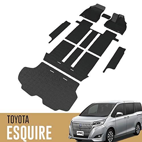 超人気新品売れ筋 取付簡単 エスクァイア 無臭 トヨタ 立体構造 リア 車用 七人乗り 18 防水 フロアマット ガソリン フロント セット T M Bストア 保護 18 19 フロアマット カーマット R80 Maxpider 無臭 Esquire 3d 専用 フロアマット