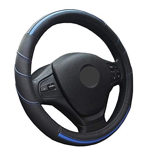 人気ショップが最安値挑戦 Zatooto 本革 ハンドルカバー 軽自動車 Sサイズ 車 ステアリングカバー 滑り止め 汚れにくい ブルー Ly010 Bl 黒 青 お気にいる New Americold Com