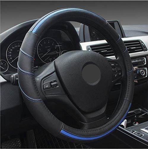 人気ショップが最安値挑戦 Zatooto 本革 ハンドルカバー 軽自動車 Sサイズ 車 ステアリングカバー 滑り止め 汚れにくい ブルー Ly010 Bl 黒 青 お気にいる New Americold Com