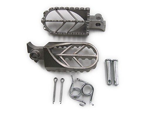 ステンレス ワイド フット ペグ バイク ギザギザ ステップ CRF50 100 TLR200
