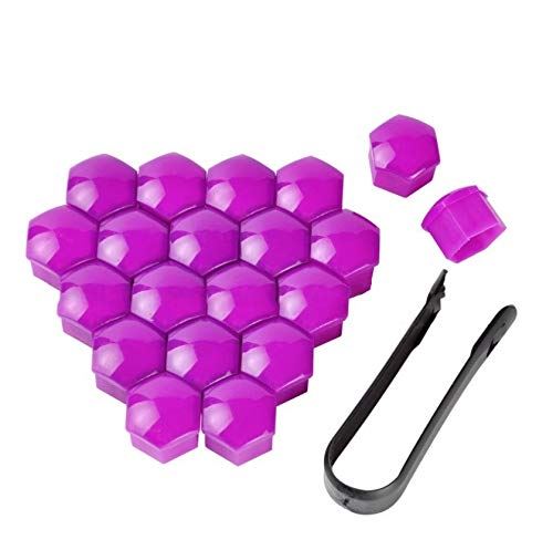 ピースユニバーサル防錆17 19ミリメートルグレーレッドブラックブルーイエローパープル光沢のある自動装飾タイヤホイールナットボルト保護カバーカバー付き除去ツール Color Name 19mm Purple 在庫切れの場合やむをえずキャンセルさせて Painandsleepcenter Com