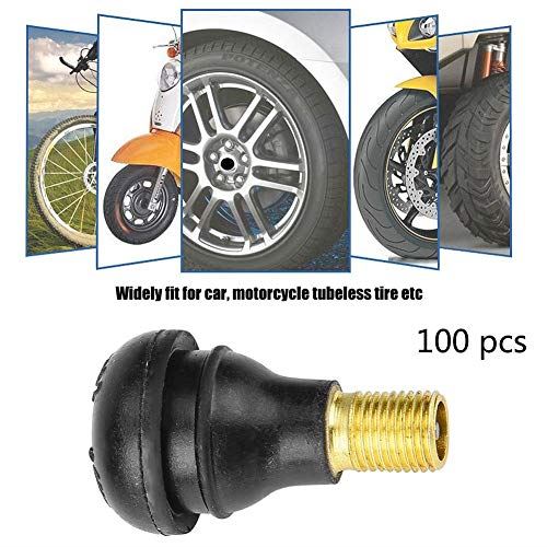 qiilu 100個 自動車 タイヤバルブステム 100個 スナップインバルブ 耐熱コア 耐熱コア エアバルブキャップ ゴム 合金 自動車 オートバイ用 防水性 Tr412 T M Bストア qiilu 100個 自動車 タイヤバルブステム 100個 スナップインバルブ 耐熱コア 耐熱コア エアバルブキャップ ゴム 合金 自動車 オートバイ用 防水性 Tr412 T M Bストア
