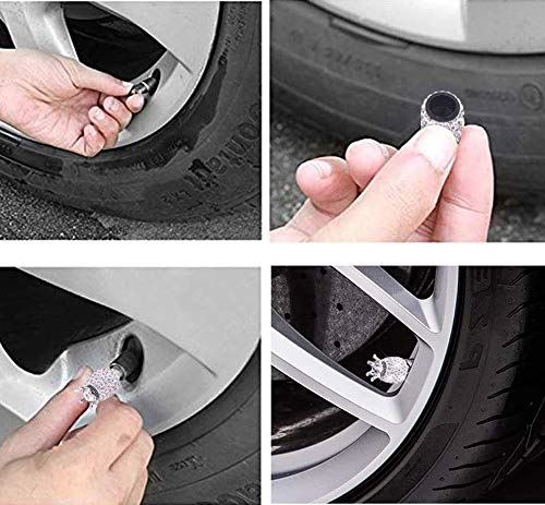Jiabada Jiabada ハンドメイド ユニバーサル クリスタル ラインストーン ユニバーサル 自動車 タイヤ バルブキャップ バルブキャップ 開始デコレーションリング 5個 T M Bストア Jiabada Jiabada ハンドメイド ユニバーサル クリスタル ラインストーン ユニバーサル 自動車 タイヤ バルブキャップ バルブキャップ 開始デコレーションリング 5個 T M Bストア