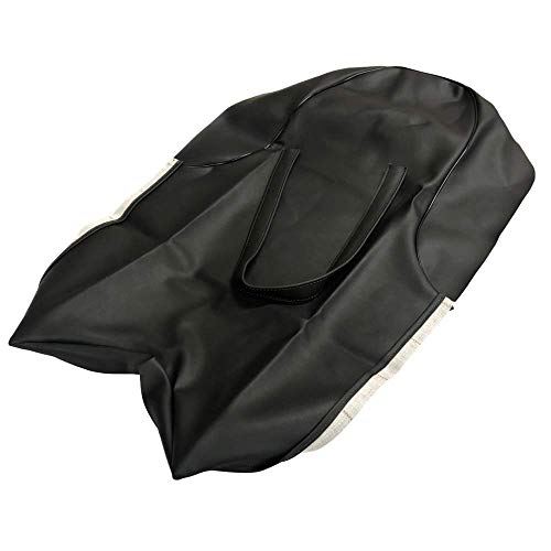 GS125 中国製 シートカバー 日本製(厚手生地)【生地色：黒/タンデムベルト付き】張替タイプ (張替) CHRIS-SCH3093-C10