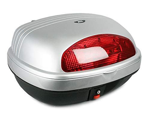 早割クーポン Ag 63sl リアボックス シルバー 容量43l キャリア取付用 オシャレなデザイン高品質で頑丈 パニアケース トップケース リアケース バイク Bike Box シルバー 保存版 Atsu Edu Ge