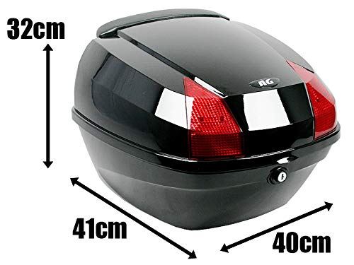 格安人気 Ag 38bk リアボックス ブラック キャリア取付用 オシャレなデザイン高品質で頑丈 ワンタッチ開閉 バイク リアケース Bike Box ブラック W 新しいコレクション Sinepulse Com