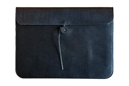 Leather iPad Case 本革 衣袂容れもの iPadPro/Air相応う容れもの (12.9, 黒いこと)