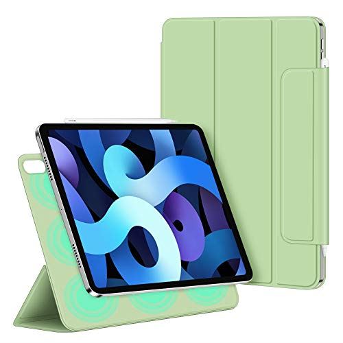 注目ブランド 楽天市場 Ipad 10 9 Air4 ケース Ipad Pro 11 18 磁気吸着カバー 留め具付き Apple Pencil第二世代ワイヤレス充電対応 ペン収納puレザーカバー オートスリープ機能 三つ折りスタンド スタンド機能 グリーン T M Bストア 数量限定 特売 Novaescuela