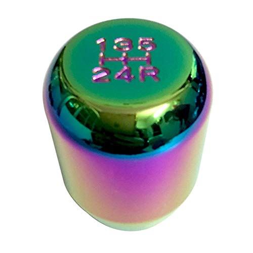 Bashineng アルミ製 シフターノブ 5速 車ギアスティックシフトヘッド 自動と手動 トラック カー用品 汎用 (多色の) マルチカラー