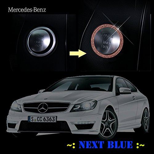 楽天市場 Nextblue Mercedes Benz メルセデス ベンツ スタートボタン クリスタル リング ピンク T M Bストア