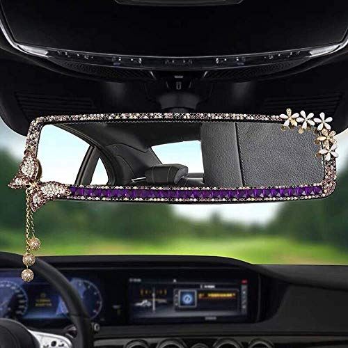 楽天市場 ルームミラー 車 バックミラー かわいい インナーリアビューミラー ラグジュアリー ミラー タイプ 室内後写鏡 簡単ドレスアップ Bling Bling おしゃれ 最高のギフト バタフライ T M Bストア