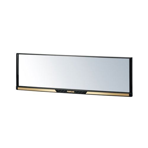 カーメイト 車用 ルームミラー 3000R 270mm カーボン調 ゴールド DZ391