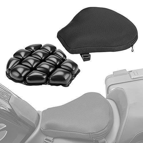 日本全国送料無料 Kemimoto バイク シートカバー 空気入れ エアクッション シートクッション 通気 滑り止め ロングツーリング 腰痛 尻痛 解消 メッシュ バイク座布団 取付簡単 快適 ブラック Xl 即日出荷 Blog Personeriacartagena Gov Co