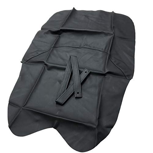 スズキ GSX250 刀 (GJ51B) 専用設計 シートカバー日本製(厚手生地)【生地色：座面 黒/タンデムベルト付き/ステッチ： 透明】張替タイプ CHRIS-SCH3054-C10B76
