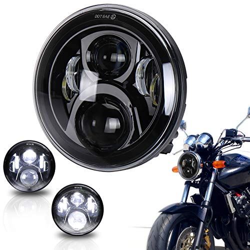 MOVOTOR 7インチ CB400SF LEDヘッドライト ほか Amazon | MOVOTOR CB400SFヘッドライト7インチ ホンダバイクに