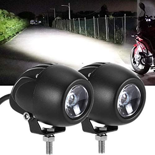 20W LEDフォグランプ 補助灯 走行ライト 作業灯 CREE社製チップ搭載 PCレンズ 丸型 広角狭角一体型 取付け自由6000K高輝度・防水・防塵・長寿命・耐衝撃 オートバイ/船舶/カー/機械汎用 ２個セット ホワイト