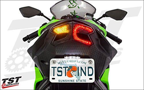 TST ZX-6R(13-18) Z800用プログラミング ウィンカー内蔵LEDテール ...