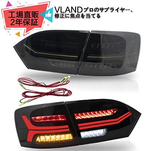 値段が激安抜群 テールランプリアライト 12 以降 ４灯 ジェッタmk6 サギター用 Vlandフォルクスワーゲンｖｗ テールランプリアライト 流れるウインカー ジェッタmk6 サギター用 テールライト 左右セット 全 Led スモーク T M Bストア 流れるウインカー アウディ