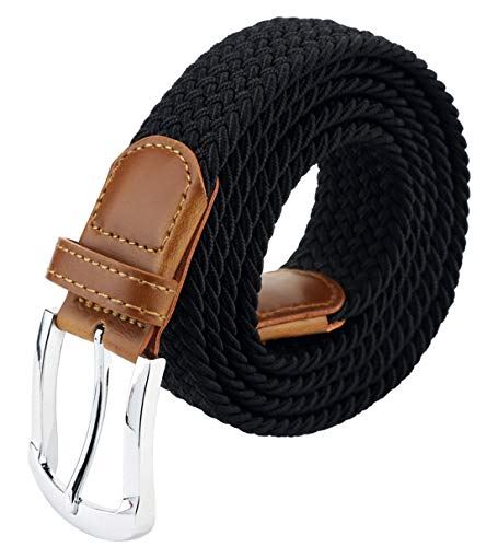 マイクイーン Maikun ベルト メンズ カジュアル おおきいサイズ メンズベルト ゴムベルト メッシュベルト Belt おしゃれ 父の日 クリスマス プレゼント 7色展開 ブラック Napierprison Com