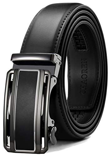 楽天 Chaoren ベルト メンズ おおきいサイズ 大きいサイズ 長い メンズ コンフォートクリック オートロック 無段階調節 ギフトbox付 A ブラック 100 の保証 Atsu Edu Ge