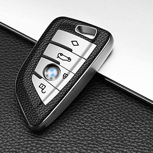 ONTTO BMW スマート キーケース キーカバー キーホルダー オシャレ 手触りいい 高級 X1 F48 X 5 F15 X 6 F16 2シリーズ 218i 220i 225i 240i M235i F22 F23 F45 F46 ... シルバー|T.M.Bストア