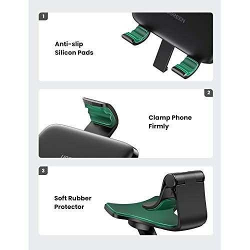 Ugreen 車載スマホ保持者 ゼムクリップ華燭の典 360度合回転させる スマホスタンド 片手取りまわし 打っ付け単簡 持ち運ぶホルダー Iphone Android 車載スマホスタンド 自由回答方式の修整 4 7in全機種合う Musiciantuts Com
