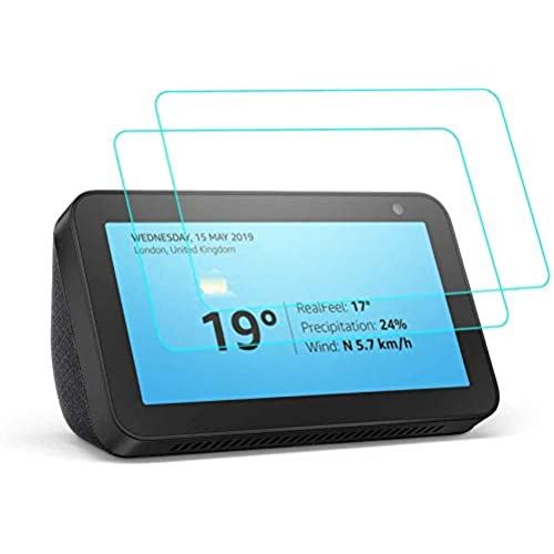 2枚入り Echo Show 5 ガラスフィルム アマゾン Echo Show 5nd スピーカー 保護フィルム 日本旭硝子製 9h硬度 3d Touch対応 指紋防止 高透過率 気泡ゼロ Slita Lk