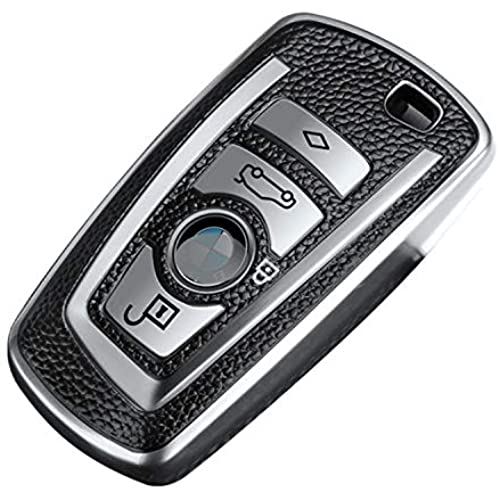SANRILY ＢＭＷ スマート キー ケース キーカバー キー保護 キーホルダー ＢＭＷ 1 2 3 4 5 6 7 シリーズ X3 X4 Z4 専用 高級 スタイリッシュ 汚れ 滑り 傷 防止 オシャレ 1つのキーシェル シルバー｜T.M.Bストア