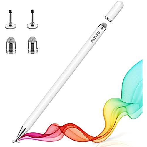 Detvfo タッチ作文 スタイラスペン レコード盤タッチペン ディスク ガイダンス電ファイバー 2in1 磁気カピタン クォンティティー無情 シックtel トローチ スマホ デジタルペン イパッドペン Ipad Iphone Android一致 軽さ ペン尻っぽ遣取りありうる 白妙