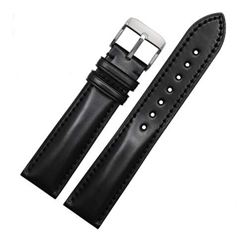 OMEGA ブラック レザーベルト 19mm For OMEGA オメガ 社外品 時計バンド 幅19/20/22mm イタリア